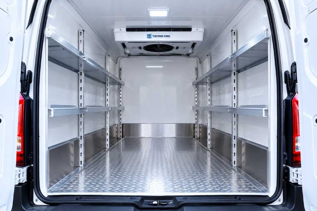 inside a standard roof chiller van UAE