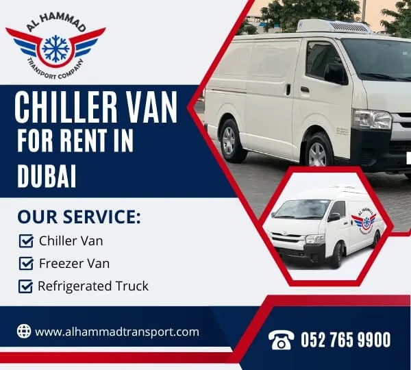 Chiller van for rent in Dubai UAE