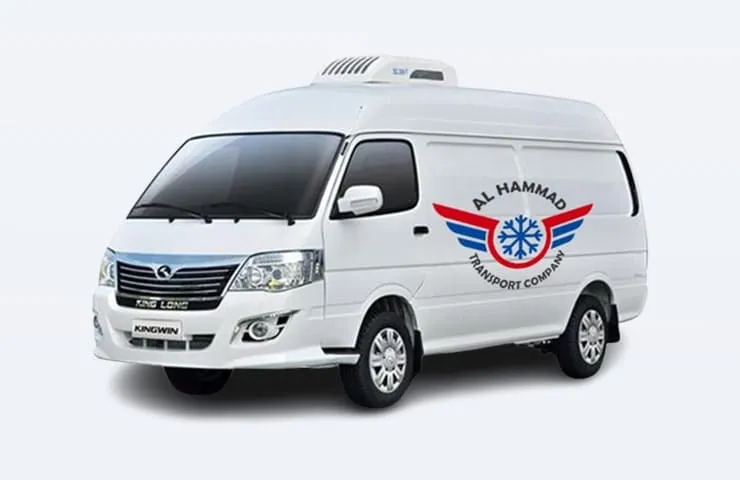 Chiller van used by Alhammad Transport in Dubai