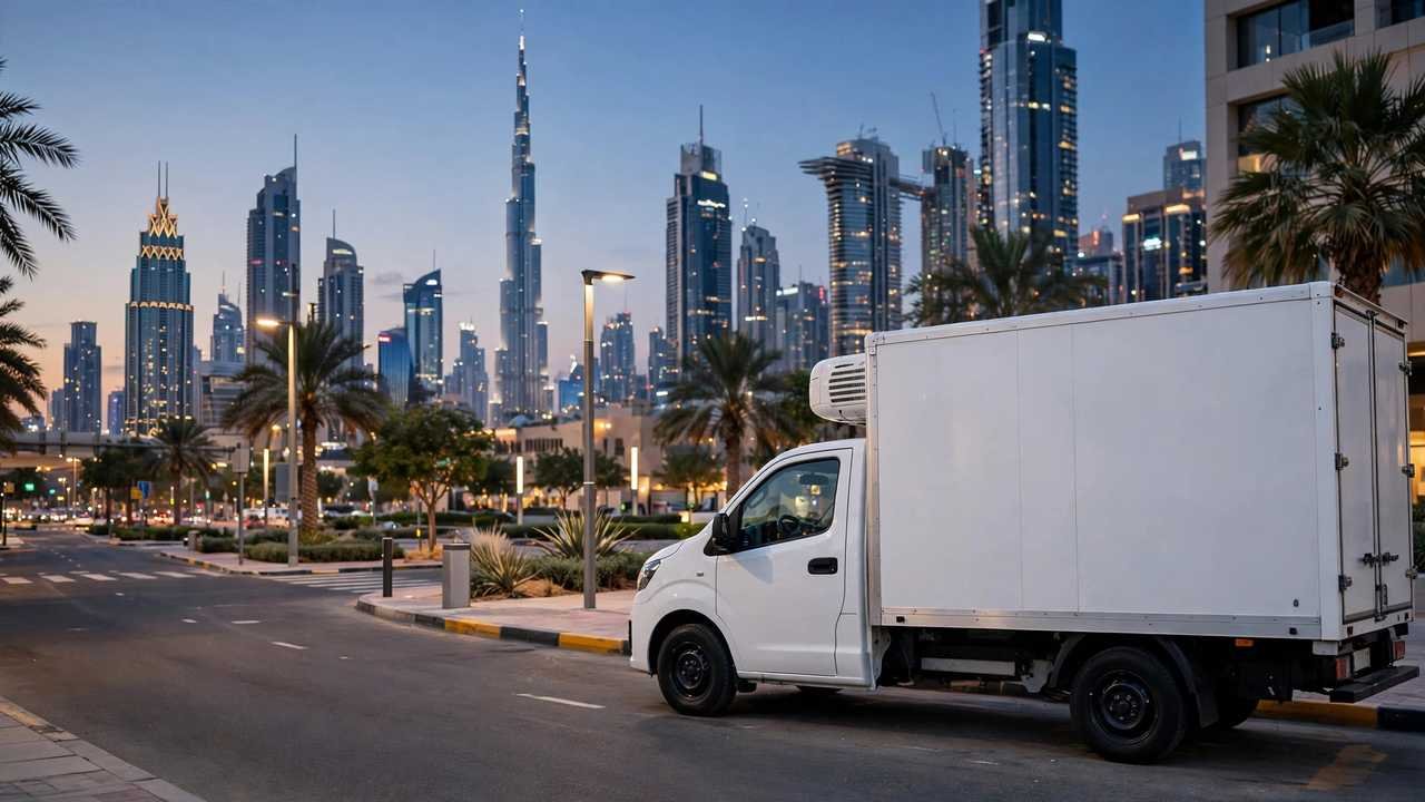 Chiller van rental in Downtown Dubai